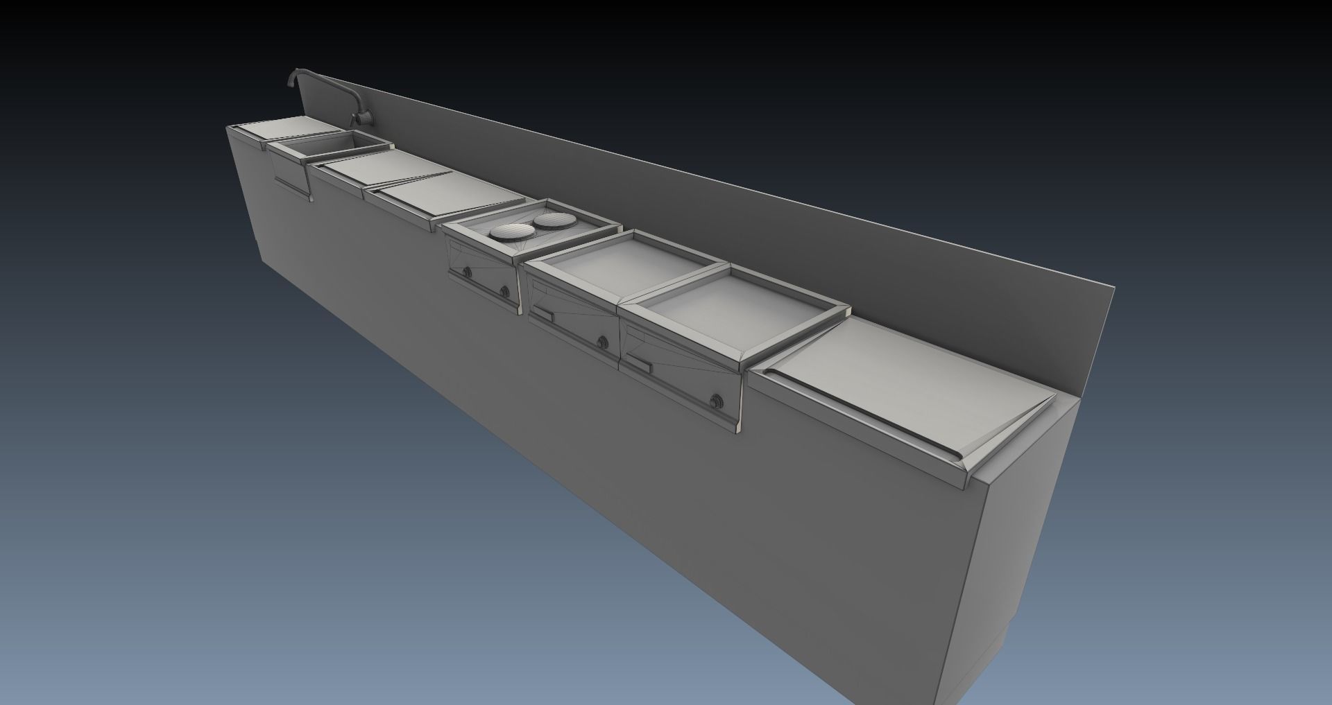 Low-Poly 80s Diner Pack Low-poly 3D model_38