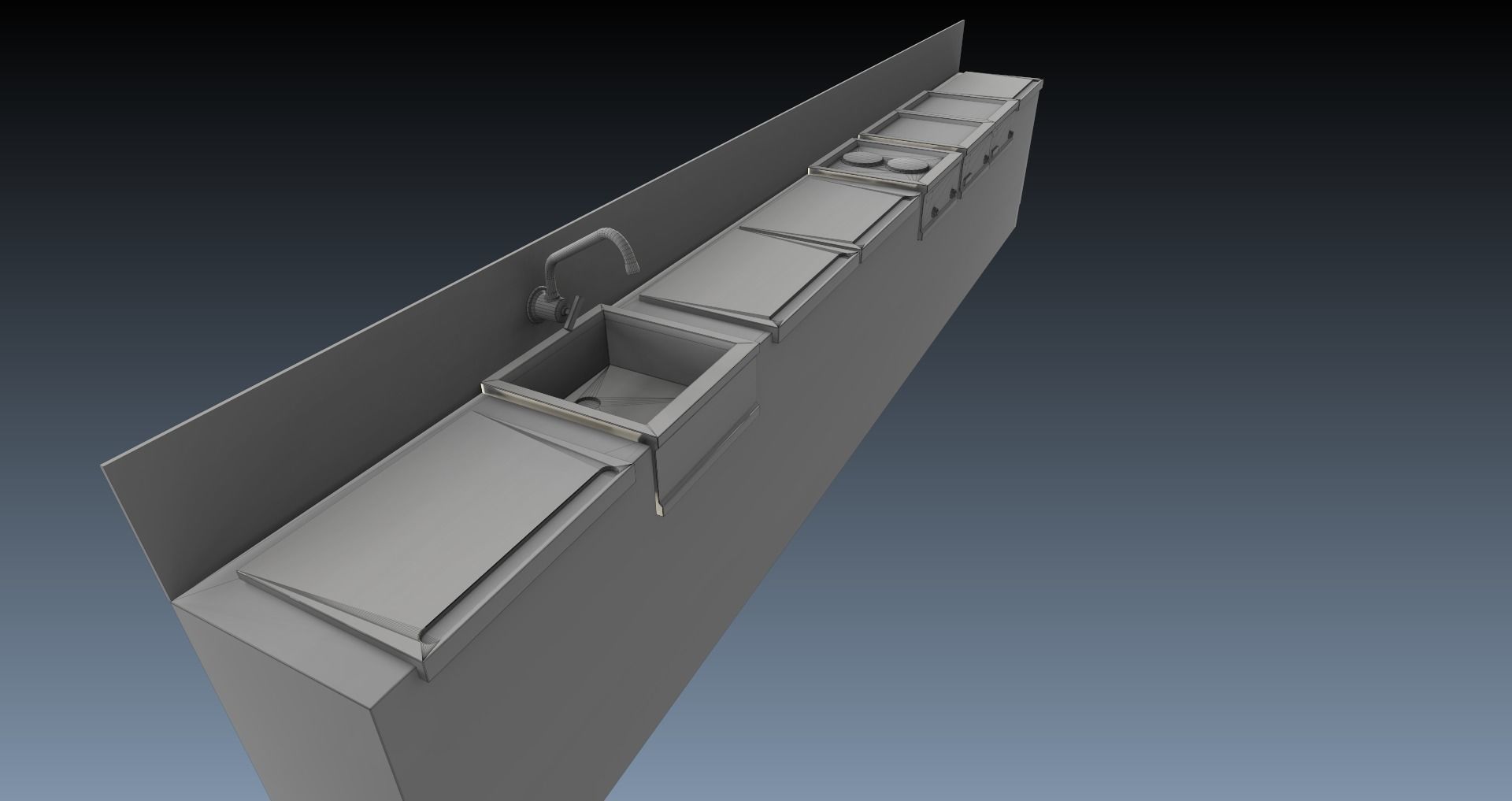 Low-Poly 80s Diner Pack Low-poly 3D model_39