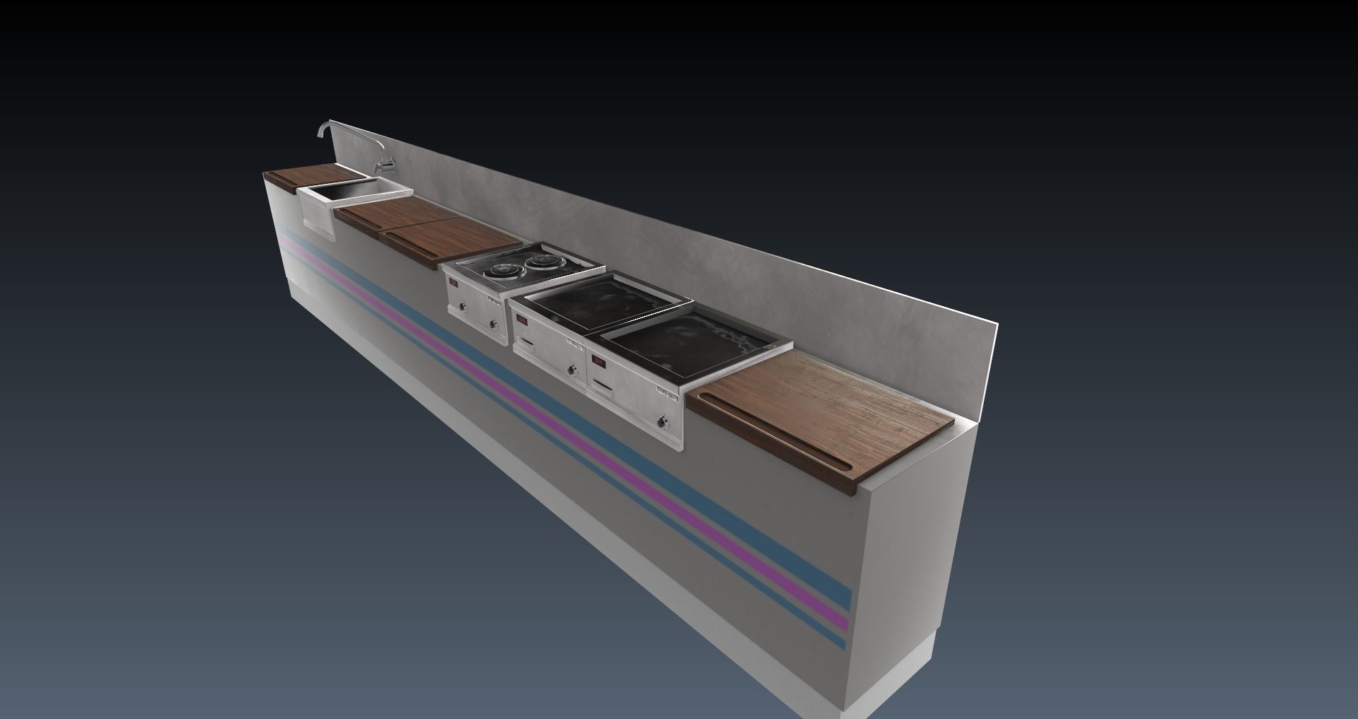 Low-Poly 80s Diner Pack Low-poly 3D model_36