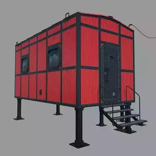 Polar station 3D model