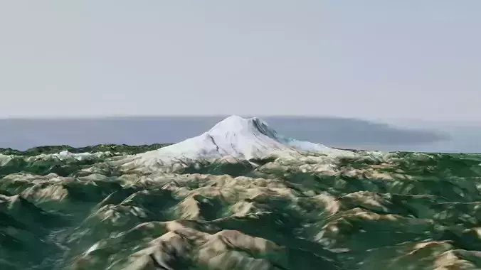 Mount Rainier 3D model