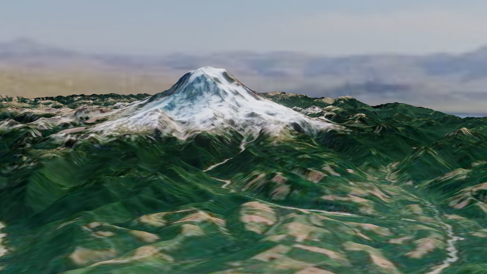 Mount Rainier 3D model_1