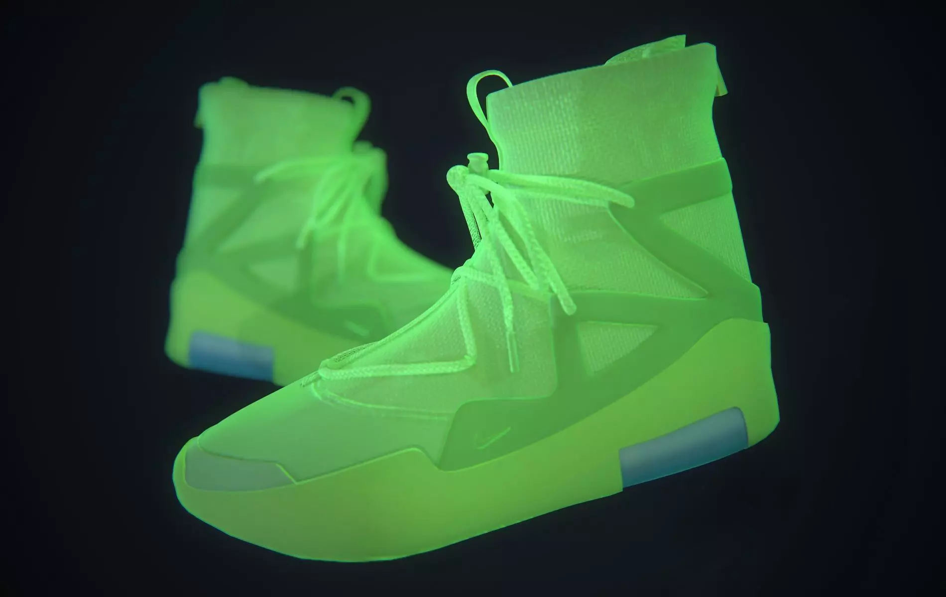 Nike Air Fear of God - Frosted Spruce Green Low-poly 3D model