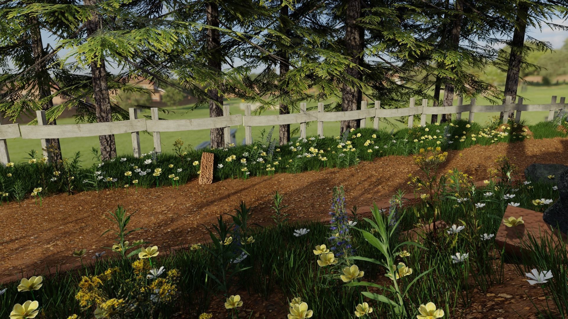 Small Path Scene 3D model_4