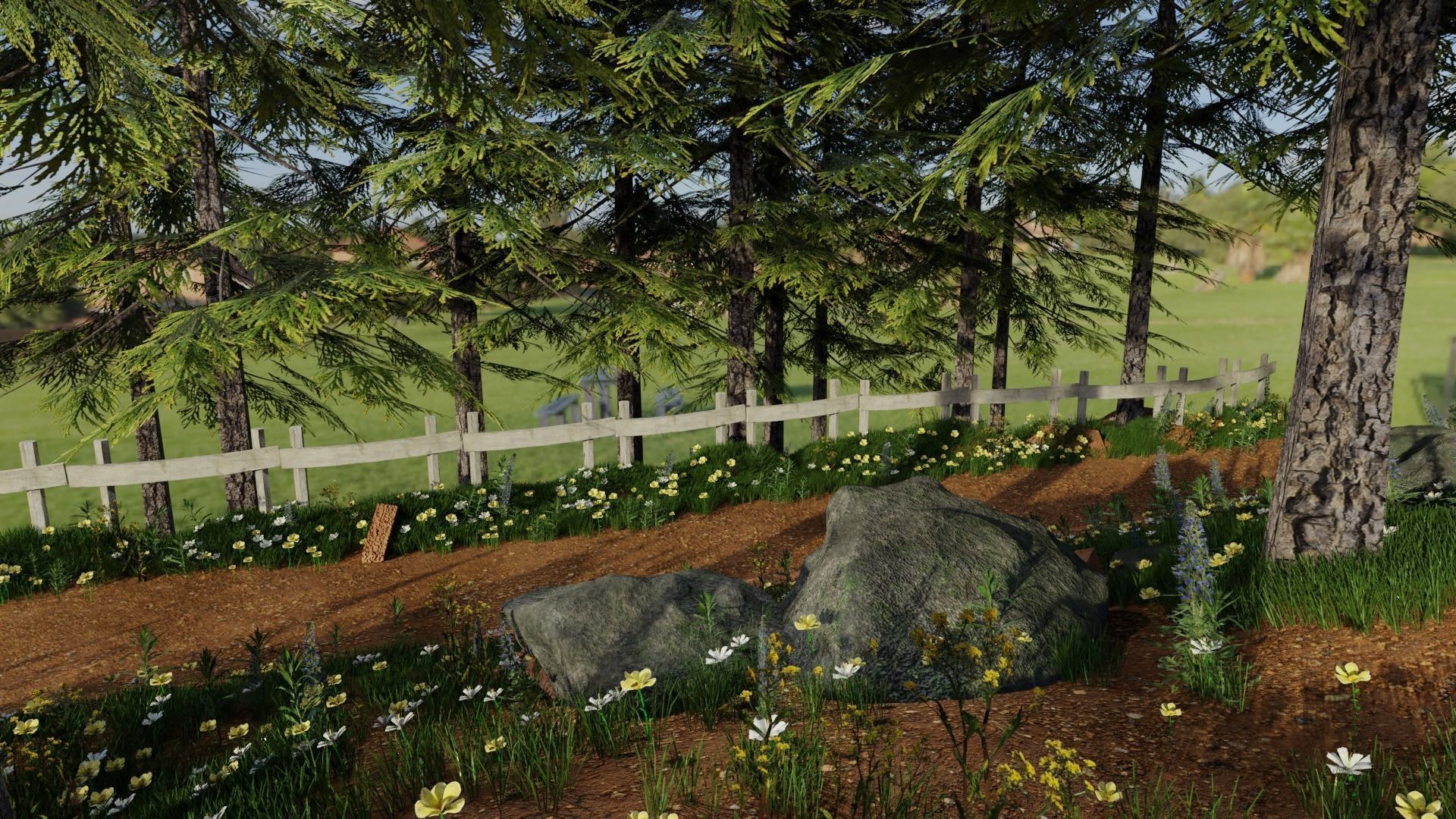 Small Path Scene 3D model_3