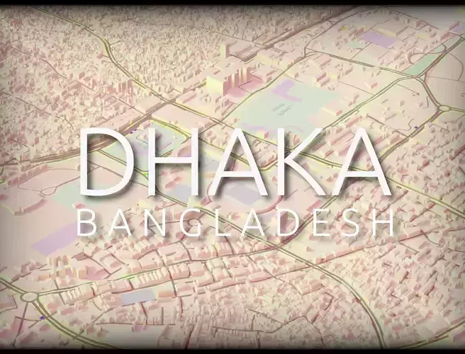 Dhaka city 3d