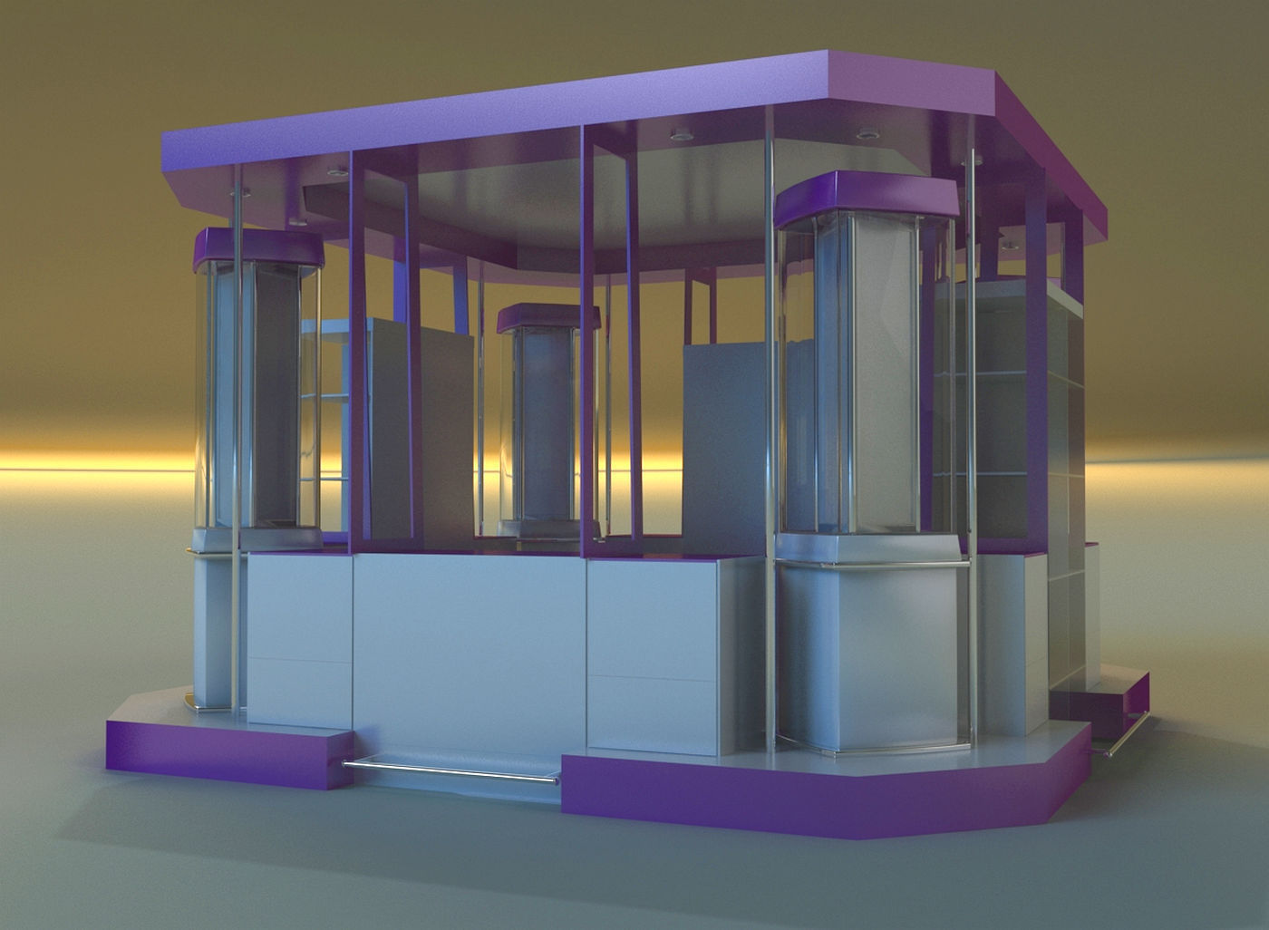 Trade pavilion 1 3D model_6
