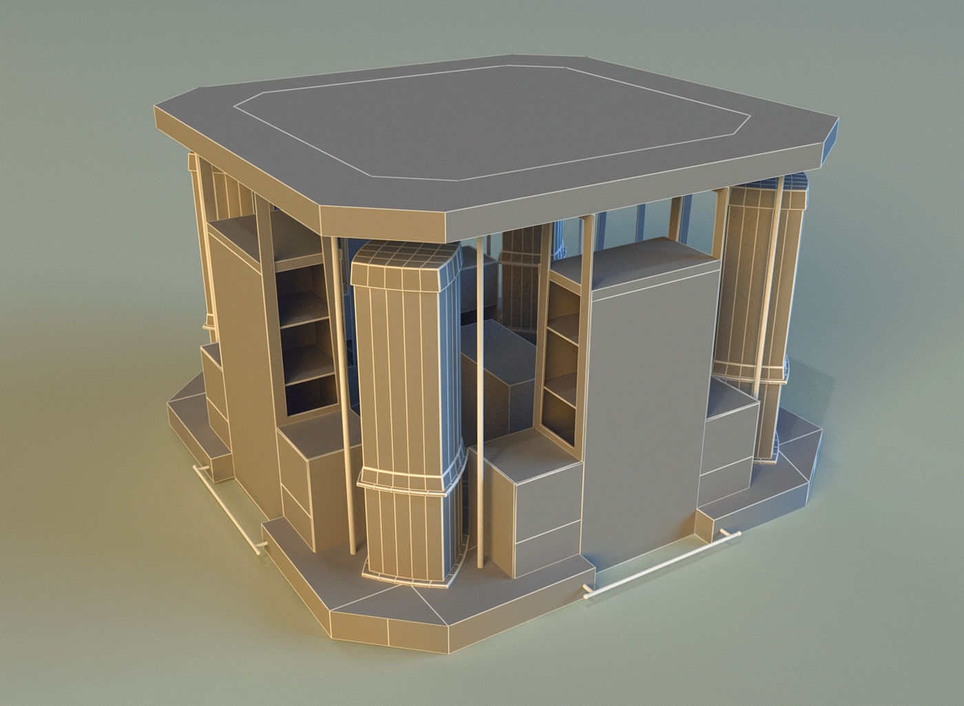 Trade pavilion 1 3D model_11