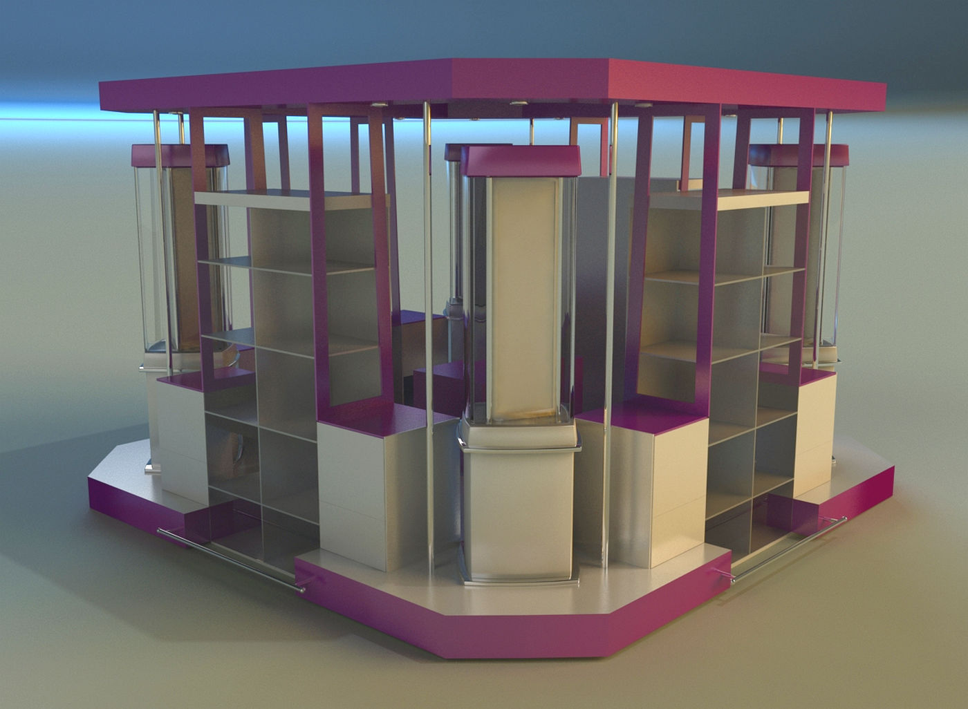 Trade pavilion 1 3D model_1