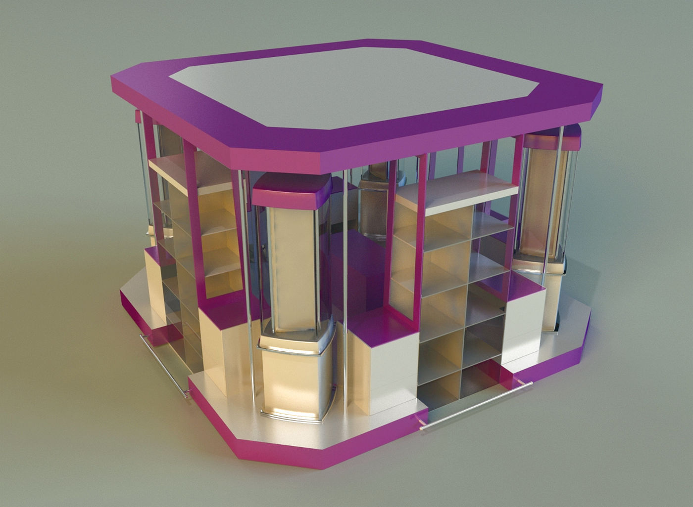 Trade pavilion 1 3D model_4