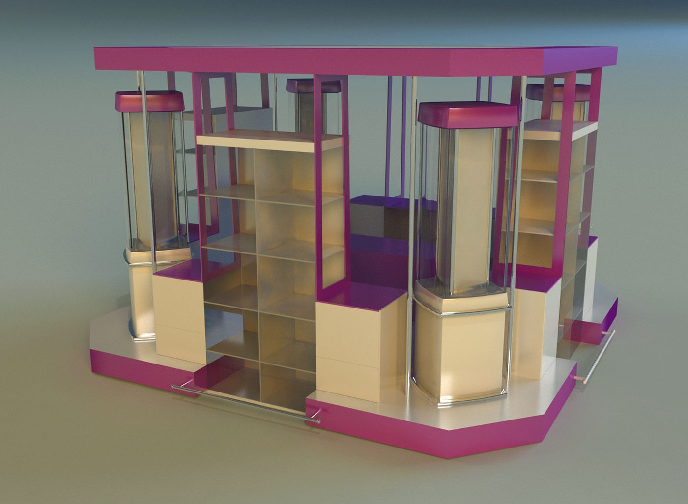 Trade pavilion 1 3D model_5