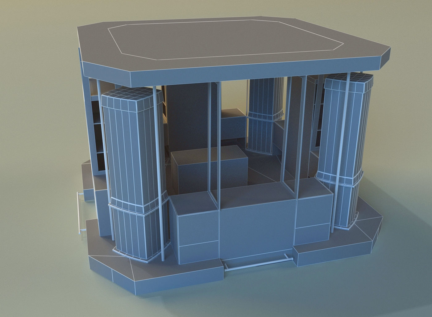 Trade pavilion 1 3D model_8