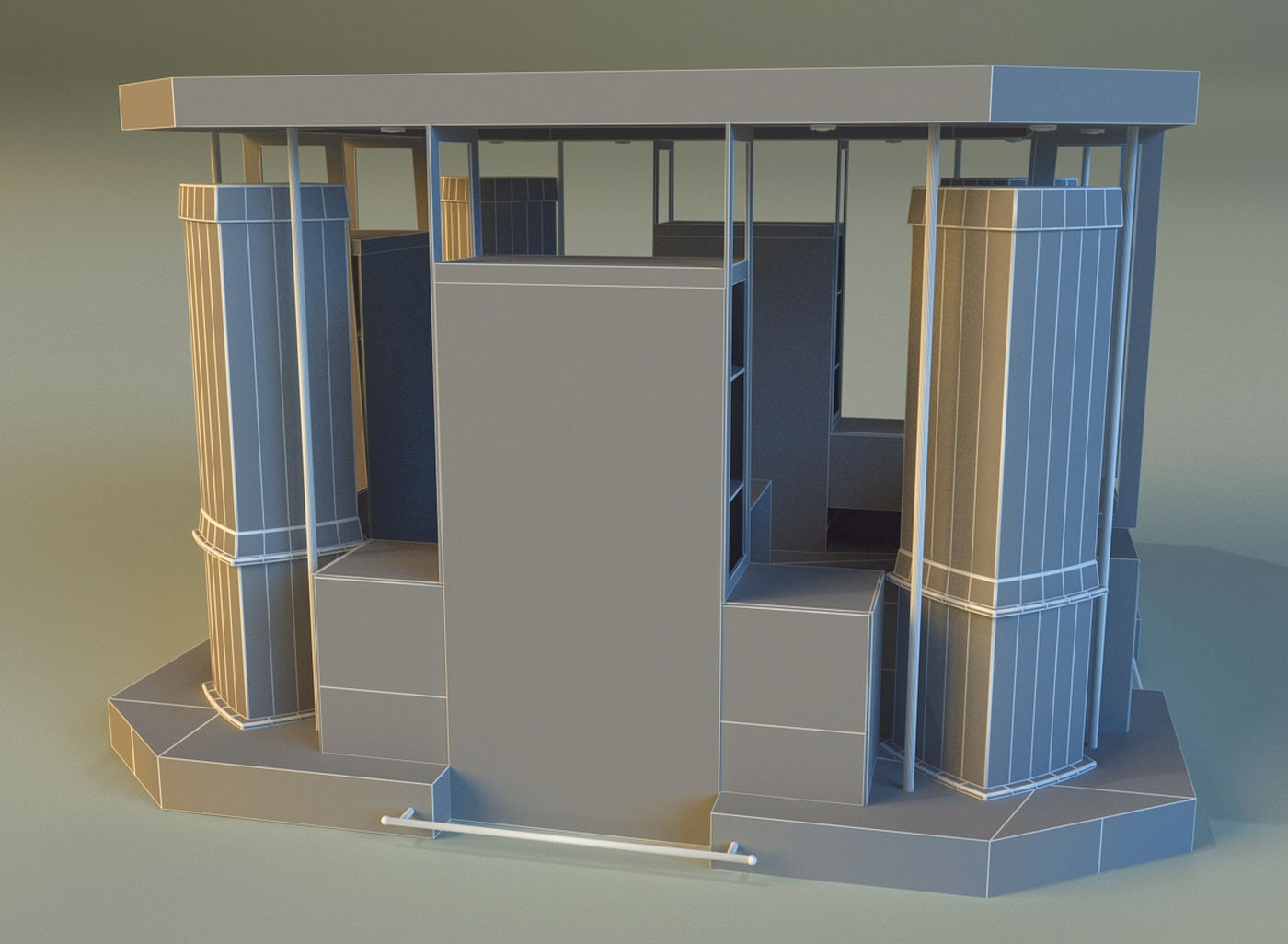 Trade pavilion 1 3D model_13