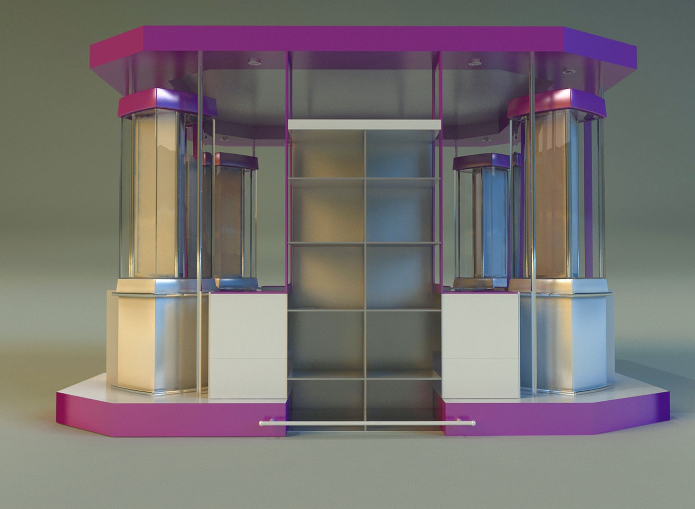 Trade pavilion 1 3D model_7