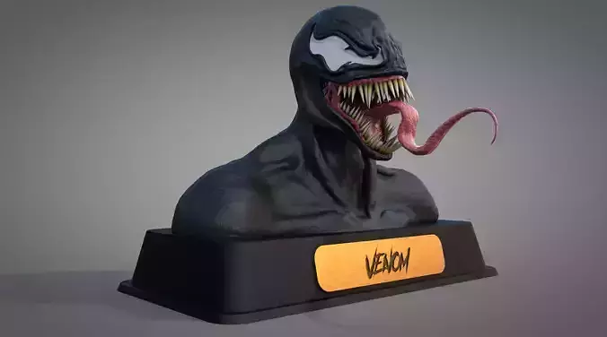 Venom Model bust 3D model