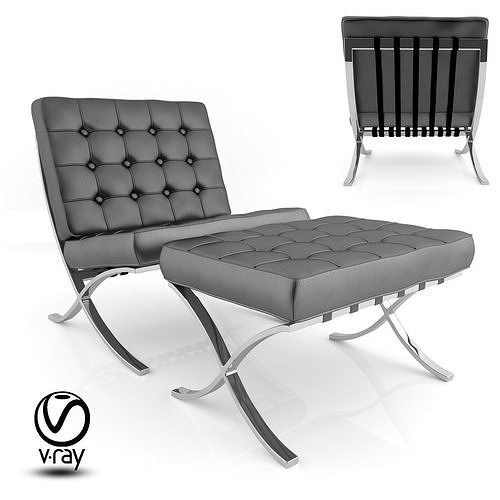 Barcelona Chair 3D model