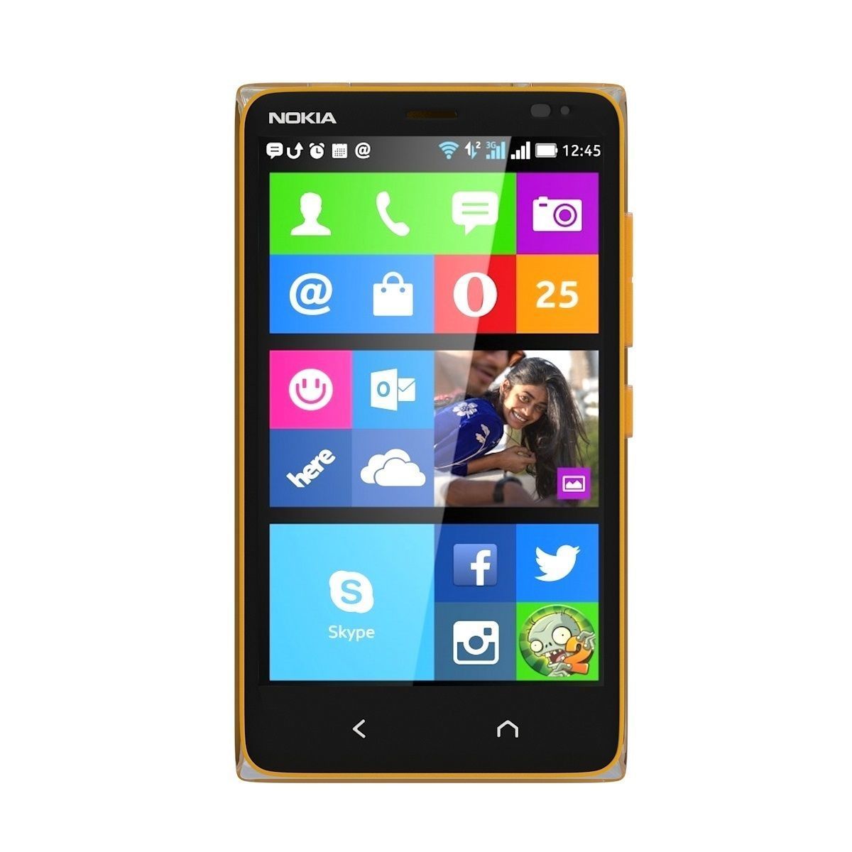 Nokia X2 Dual SIM orange 3D model_3
