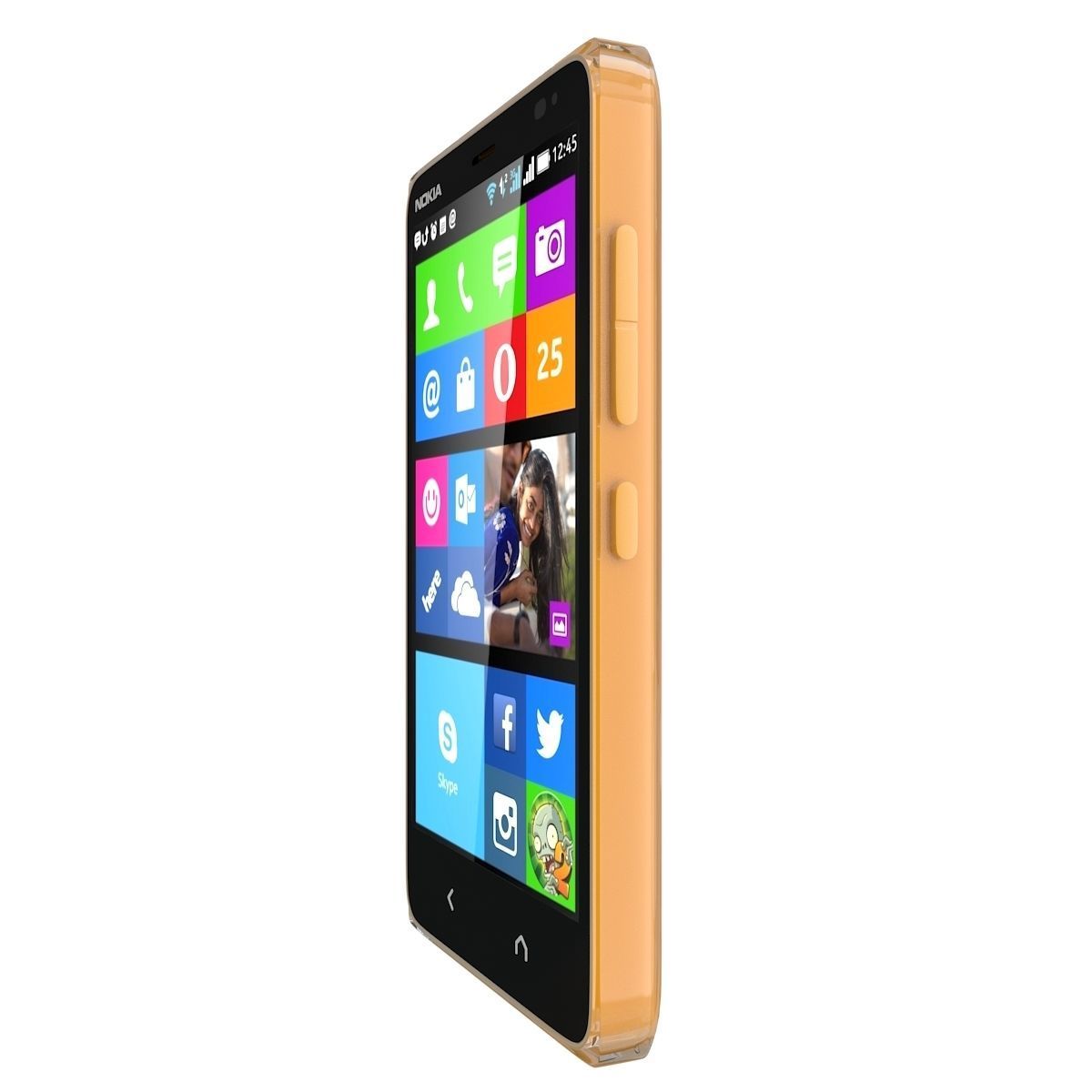 Nokia X2 Dual SIM orange 3D model_5