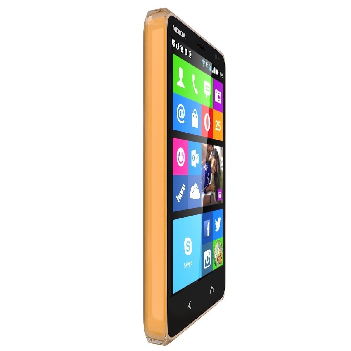 Nokia X2 Dual SIM orange 3D model_6