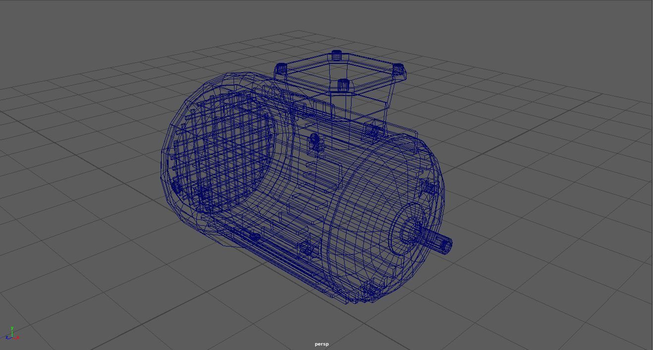 Post-Apocalyptic Motor Low-poly 3D model_11