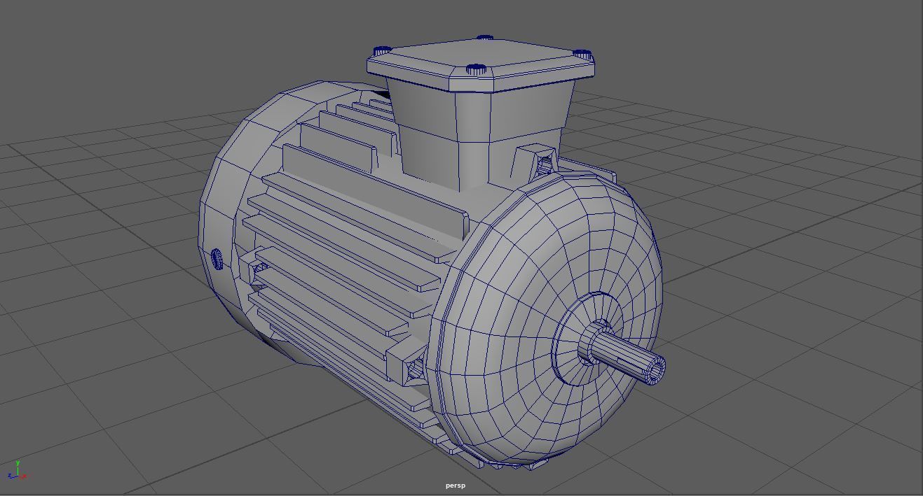 Post-Apocalyptic Motor Low-poly 3D model_6