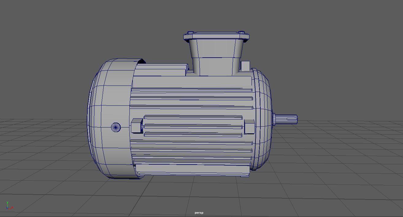 Post-Apocalyptic Motor Low-poly 3D model_8