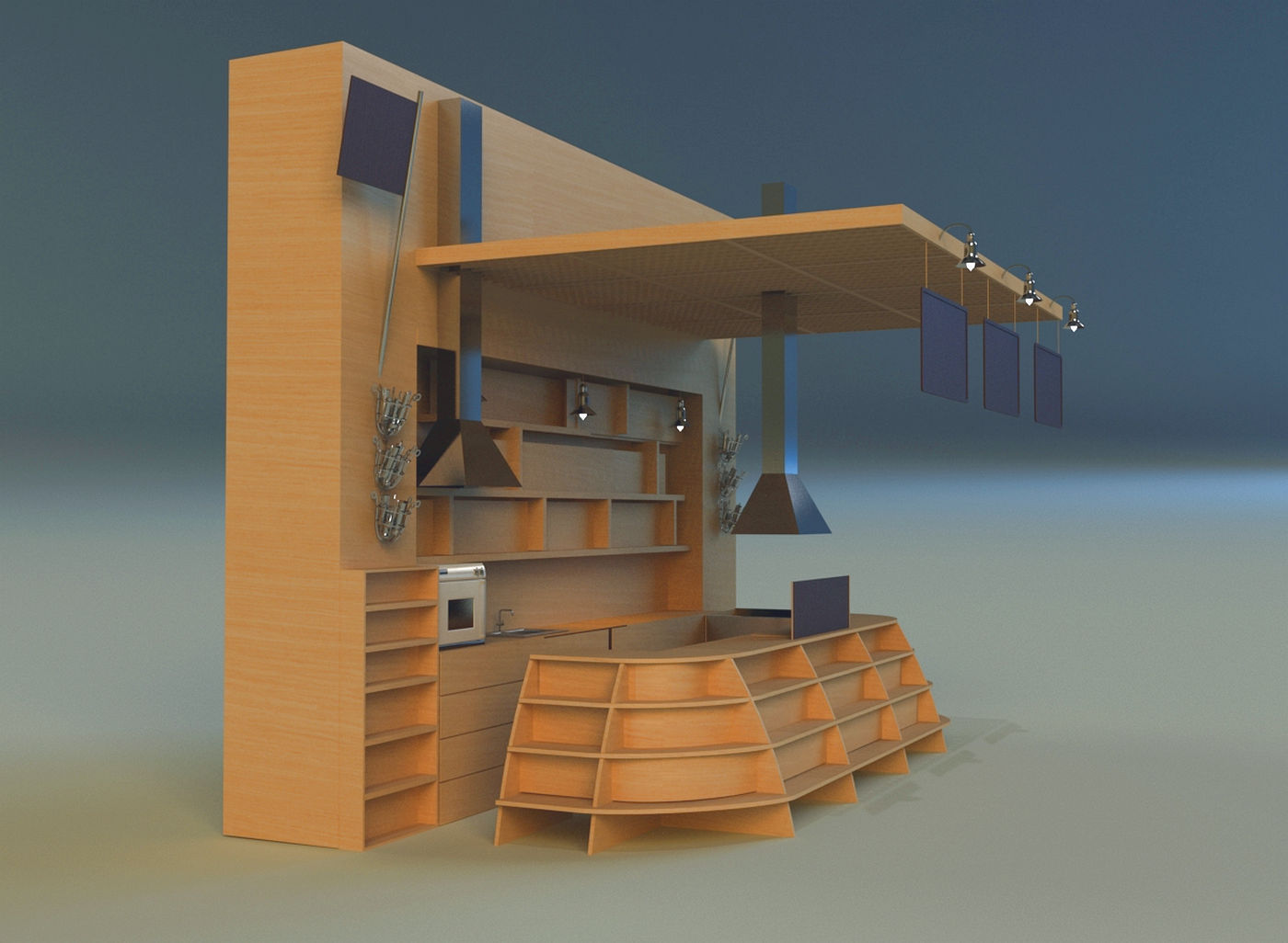 Trade pavilion 13 3D model_5