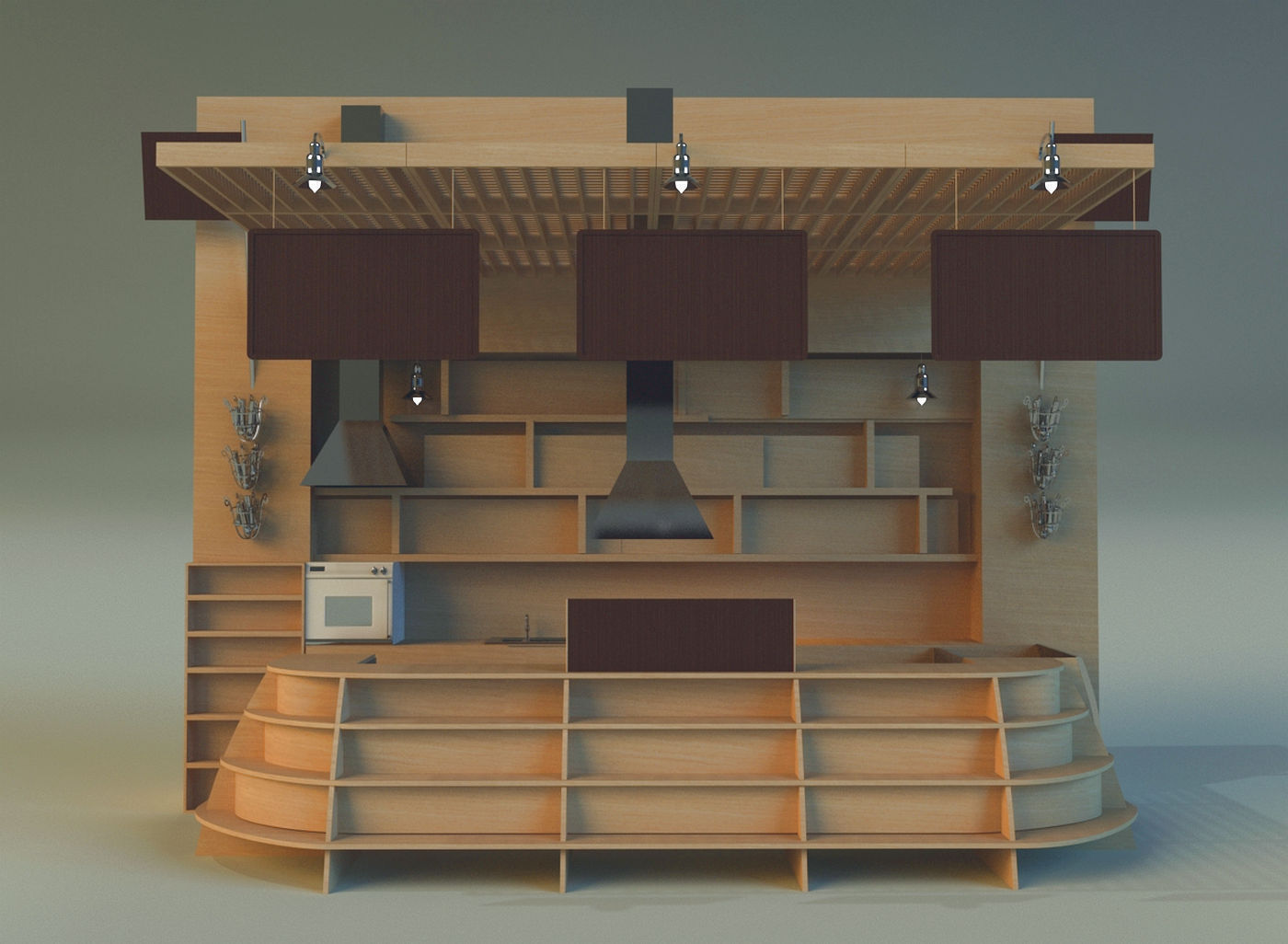 Trade pavilion 13 3D model_8