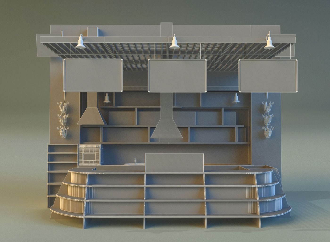 Trade pavilion 13 3D model_15
