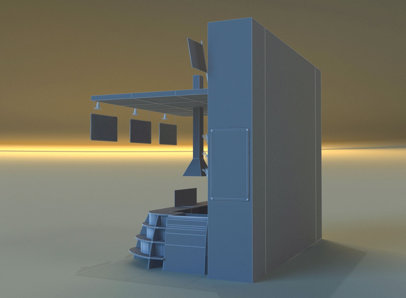 Trade pavilion 13 3D model_11