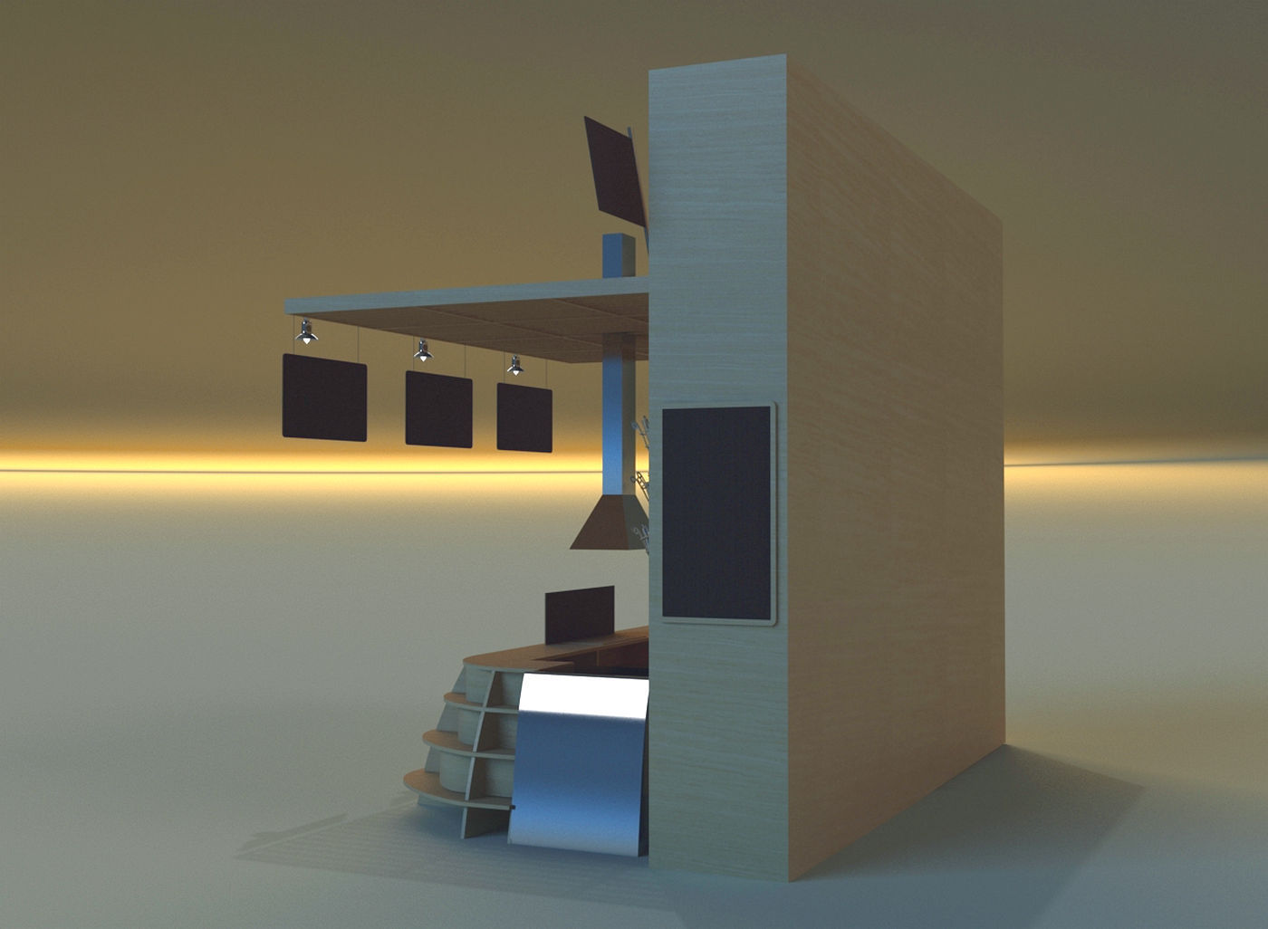 Trade pavilion 13 3D model_2