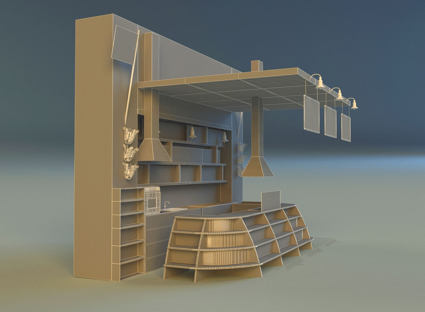 Trade pavilion 13 3D model_12