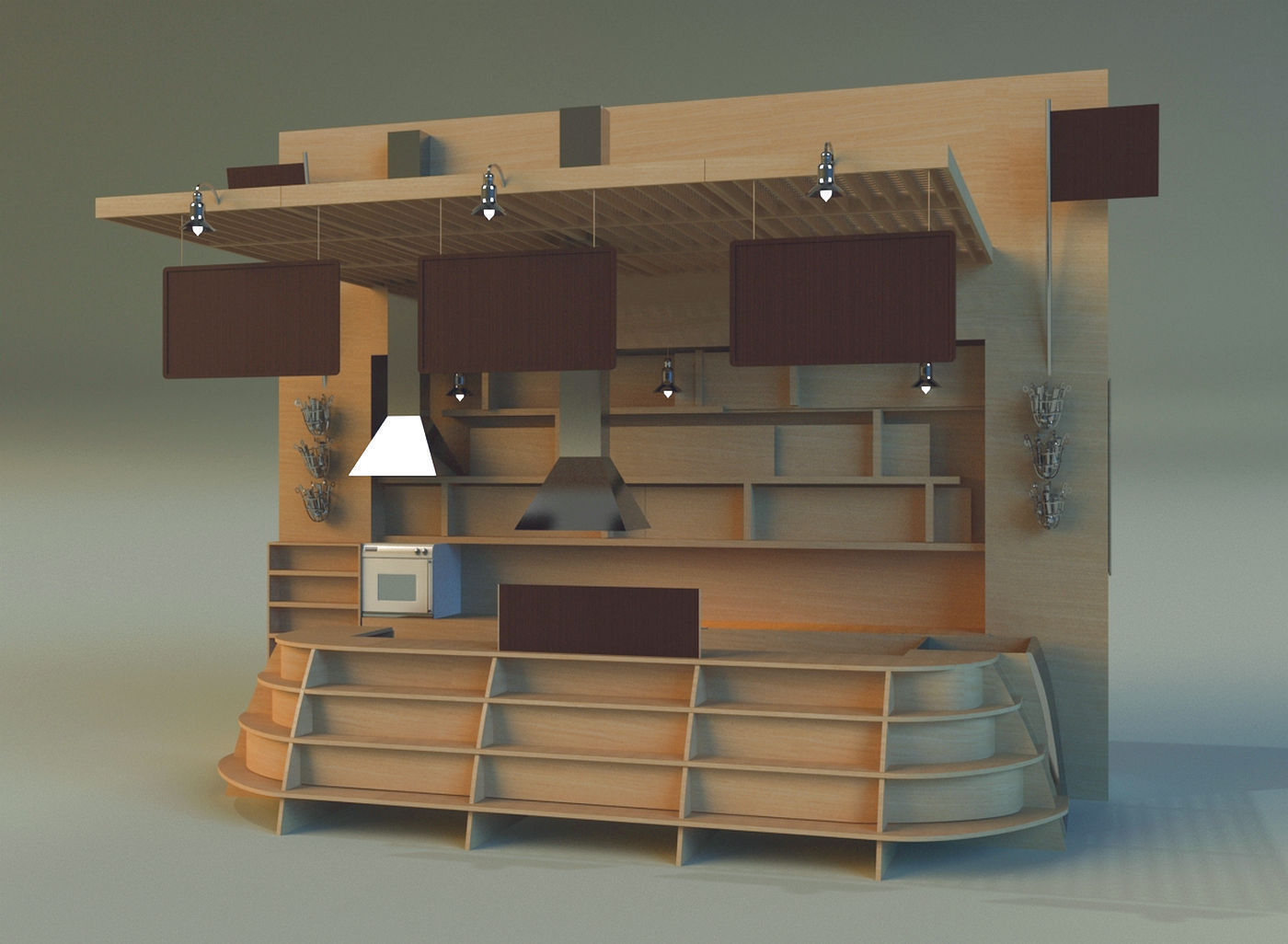 Trade pavilion 13 3D model_4