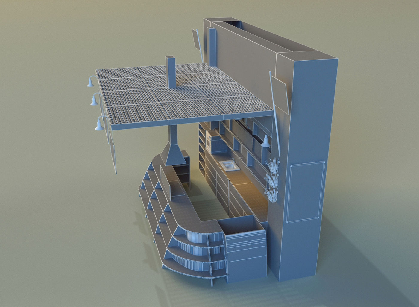 Trade pavilion 13 3D model_16