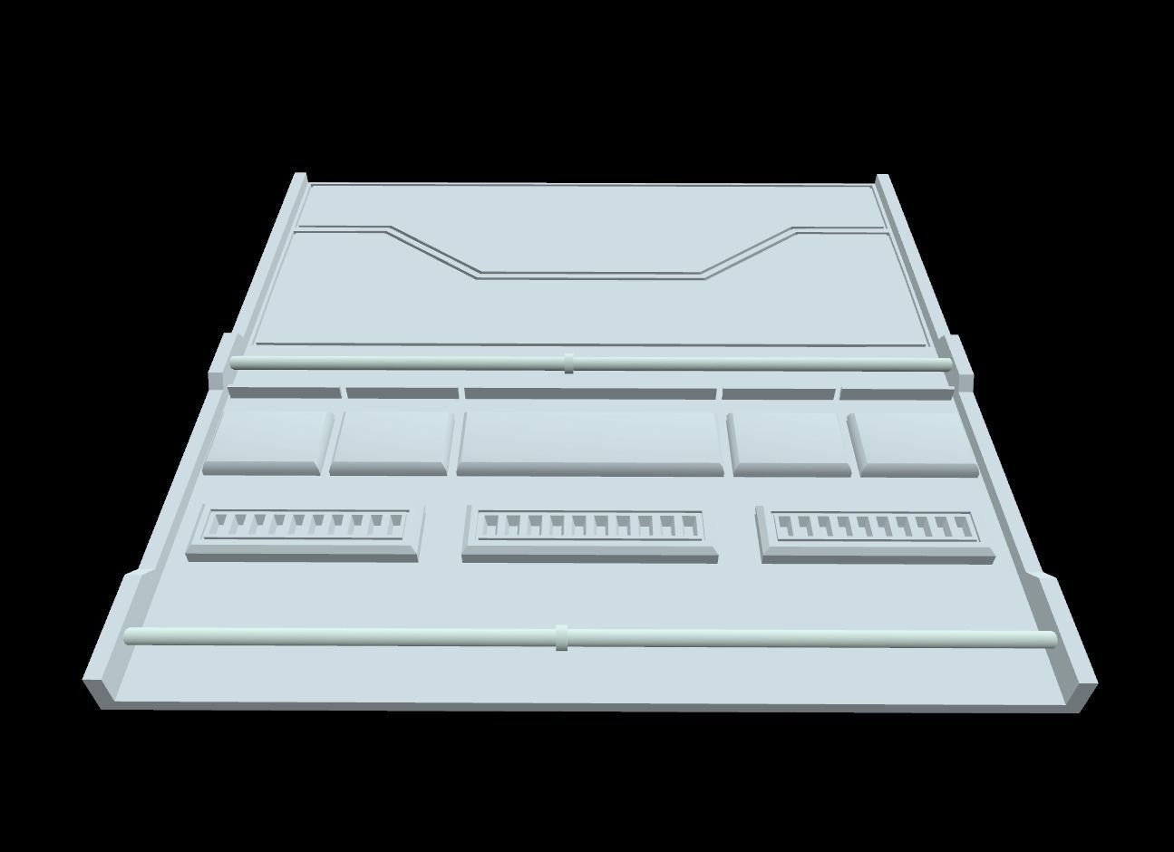 Sci-fi Panel Pack Low-poly 3D model_5