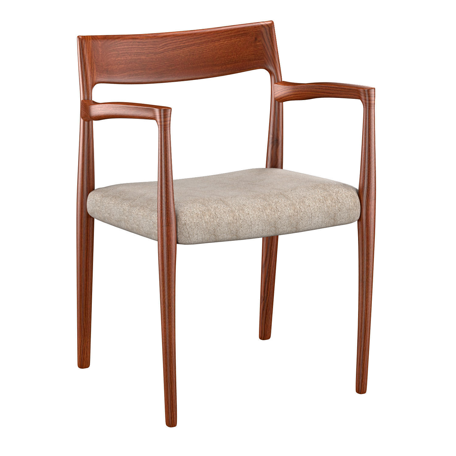 Moller Model 57 Armchair 3D model_5