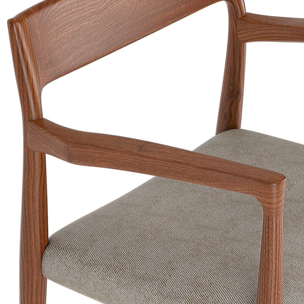 Moller Model 57 Armchair 3D model_1