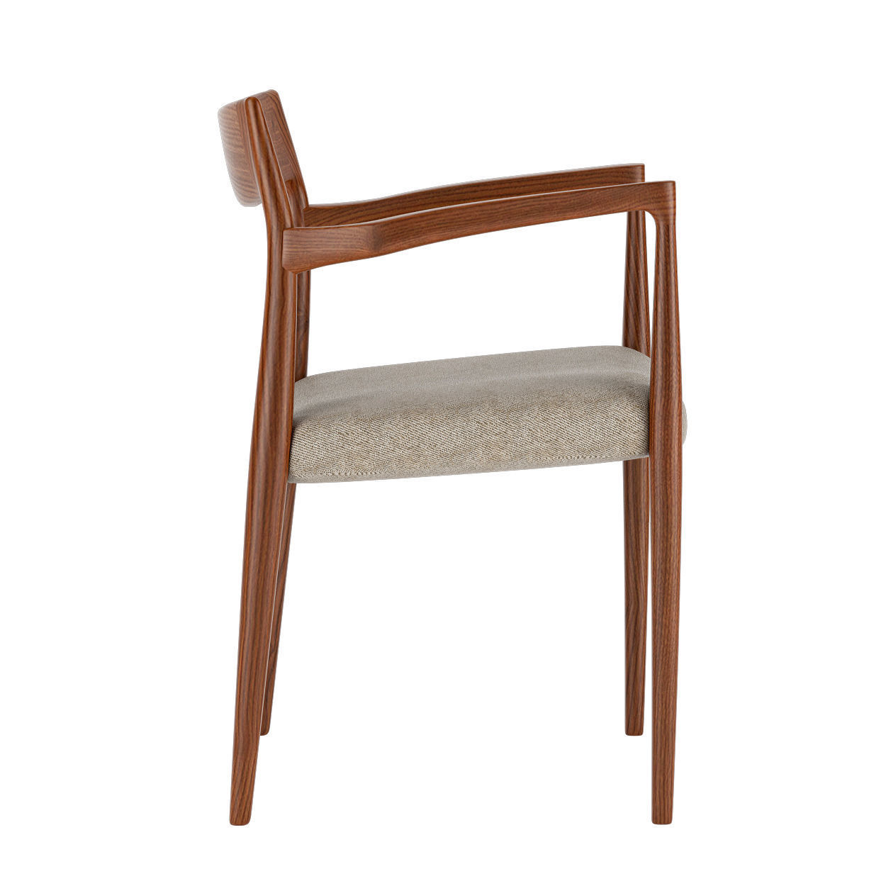 Moller Model 57 Armchair 3D model_2