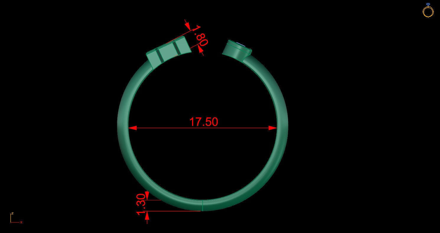 Ring 125  3D print model_8