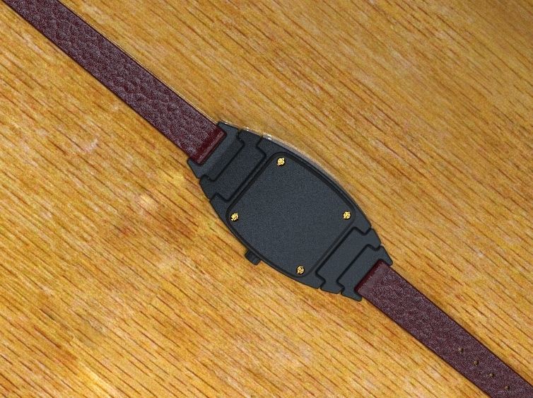 Crystal Sapphire Watch Case for ENLOONG Ladies Version 3D print model_4