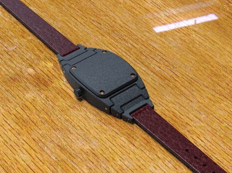 Crystal Sapphire Watch Case for ENLOONG Ladies Version 3D print model_3