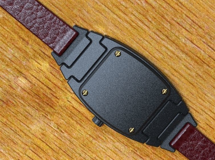 Crystal Sapphire Watch Case for ENLOONG Ladies Version 3D print model_34