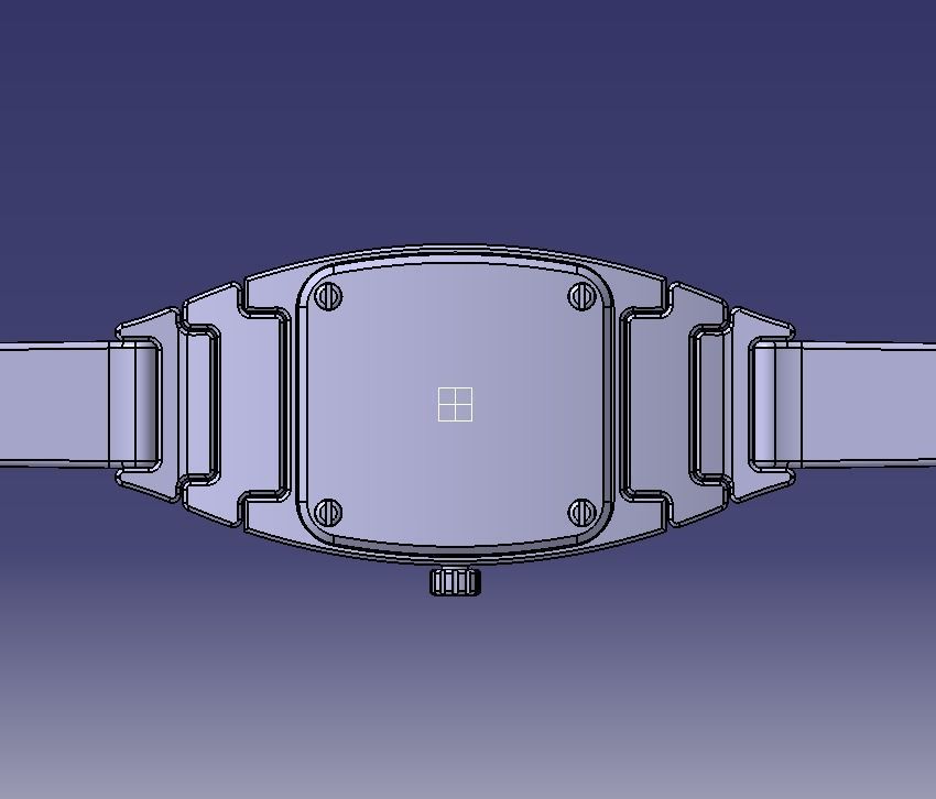 Crystal Sapphire Watch Case for ENLOONG Ladies Version 3D print model_17