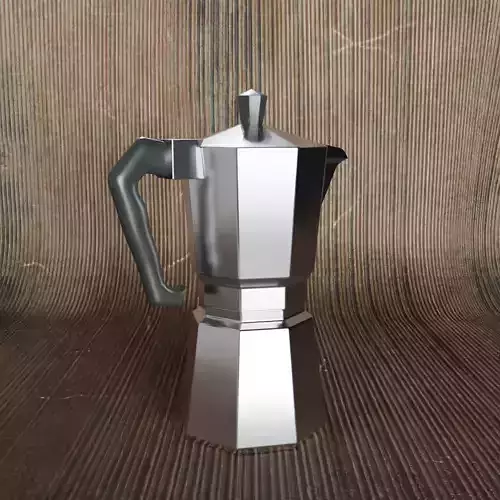 Moka pot Free low-poly 3D model