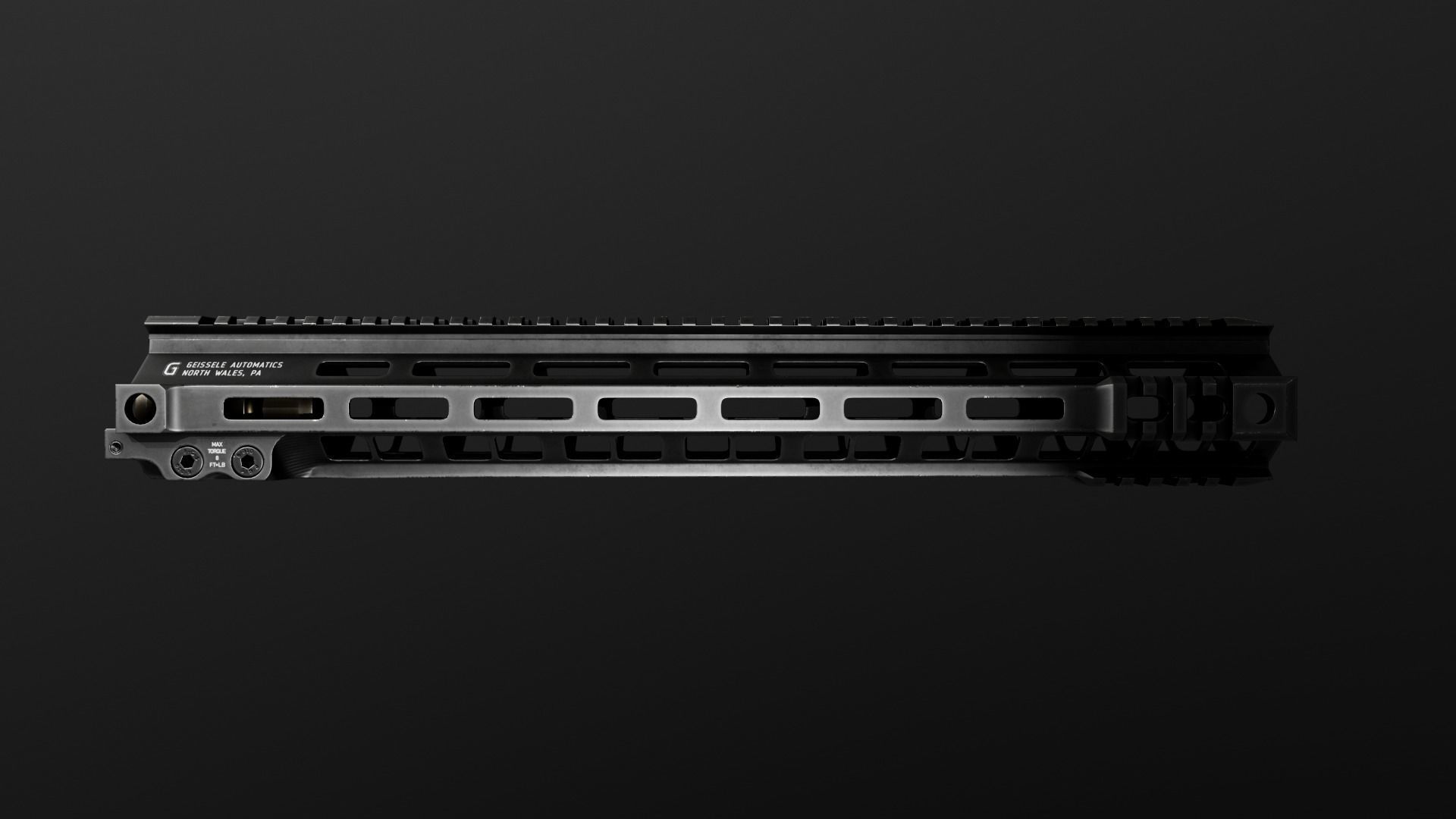 Geissele Super Modular Rail MK4 MLOK AR15 Handguard Low-poly 3D model_20