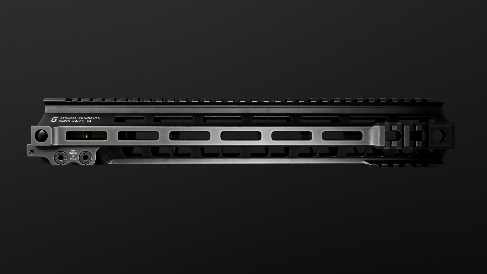 Geissele Super Modular Rail MK4 MLOK AR15 Handguard Low-poly 3D model_18