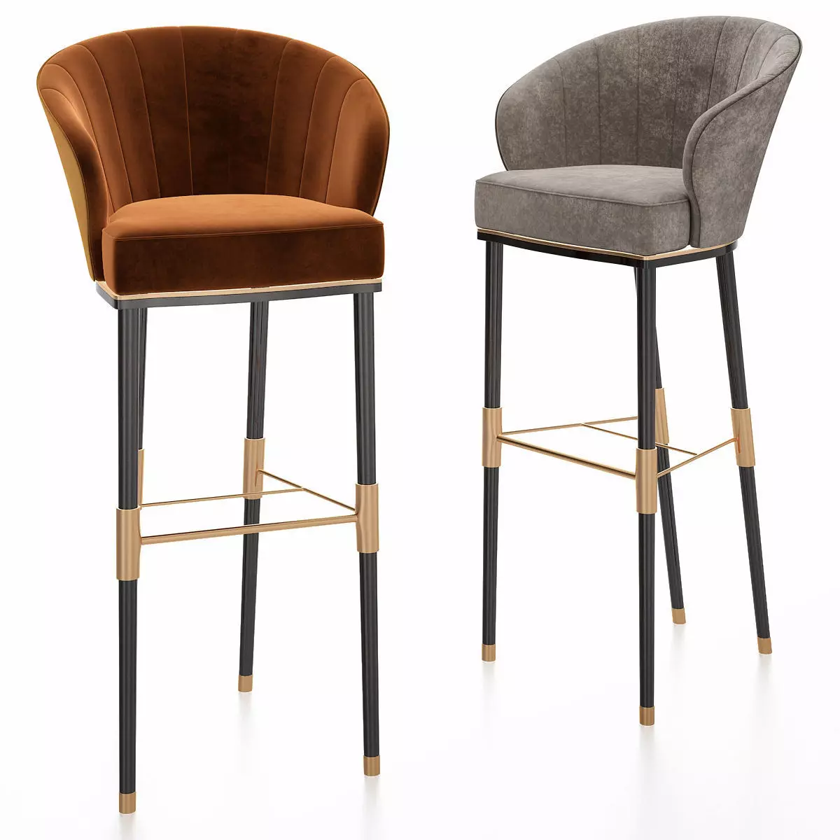 ELLIS BAR STOOL 3d model Low-poly 3D model_0