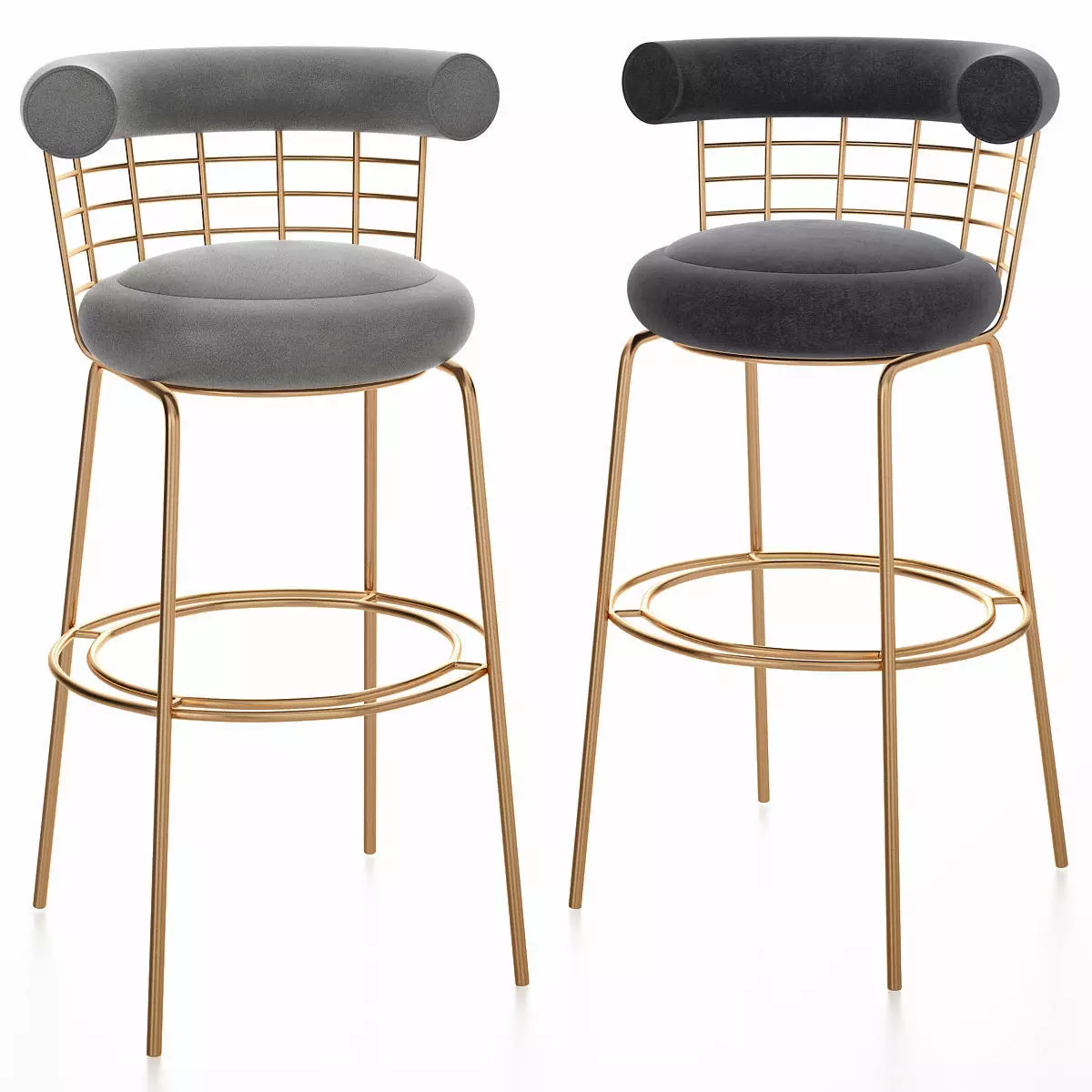BERRY BAR STOOL 3d model Low-poly 3D model