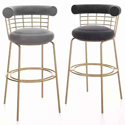 BERRY BAR STOOL 3d model Low-poly 3D model