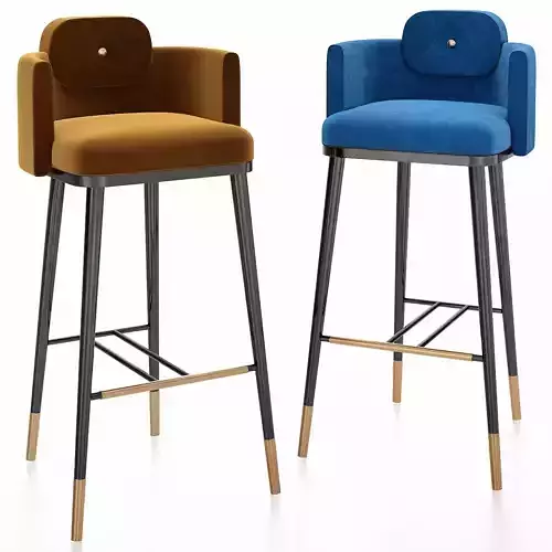 ASHBY BAR STOOL 3d model Low-poly 3D model